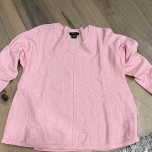 Pure Amici Soft Pink V-Neck Sweater